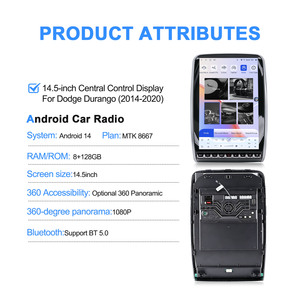 NaviHua Car DVD Auto Radio Stereo <b>GPS</b> Audio Monitor Multimedia System Android for Tesla Style Dodge Durango carplay 2009-2016 - Product Image 2