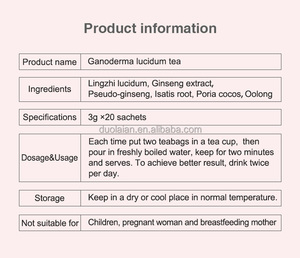 Bán buôn Lingzhi Detox tự nhiên hữu cơ thảo dược <span class=keywords><strong>lucidum</strong></span> trà túi Trà hữu cơ sức khỏe Trung Quốc <span class=keywords><strong>Ganoderma</strong></span> Reishi túi trà - Product Image 3