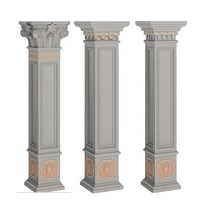 Villa classique mur extérieur pierre colonne creuse piliers romains pour extérieur ABS plastique béton moules moule formes coffrage