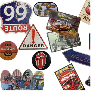 Letrero Metálico Retro de Bar, Estilo Industrial Vintage, Letrero Metálico de la Carretera 66 para la Cueva del Hombre - Product Image 2