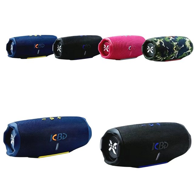 KBD-S06 Dual 30W 5.3 for 5.3 TWS RGB Plastic Portable Wireless Speaker with FM TF USB for Outdoor Camping & Party