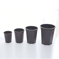 Pots de fleurs en plastique pour plantes succulentes, pots circulaires multi-tailles, robustes et durables, pots de pépinière, décoration intérieure