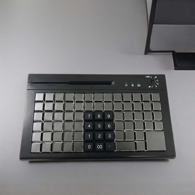 Wholesale 78-Keys Programmable Mechanical Keyboard Cherry MX Keyboard POS Keyboard 3 Tracks MSR for POS System
