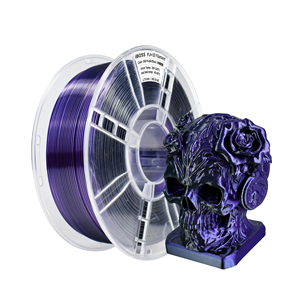 Filament Iboss PLA+Silk bicolore noir et violet, adapté aux jouets d'Halloween, impression 3D, 1,75 mm, fil plastique - Product Image 1