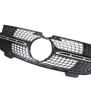 Parrilla Delantera para Mercedes-Benz Clase GL X164, Diseño Cielo Estrellado en Negro y Plata, Plástico ABS, 2007-2009 - Product Image 3