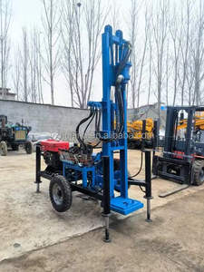 छोटे पोर्टेबल डथ रॉक वाटर ड्रिल 25hp 35hp 150 मीटर गहरे बोरहोल ट्रेलर घुड़सवार पानी की कुओं ड्रिलिंग रिग रिग - Product Image 3