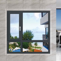 Pintu Geser Modern Ruang Tamu Eksterior Komersial Kaca Tempered Berlapis Ganda Standar Australia Citic Pacific 007