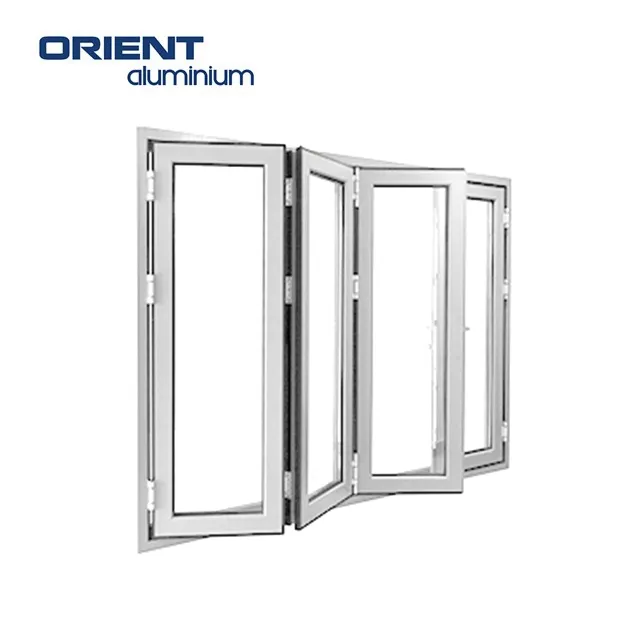 Porte Bifold in lega di legno per Patio pieghevole in alluminio prezzi per casa in vetro con telaio per porte in alluminio