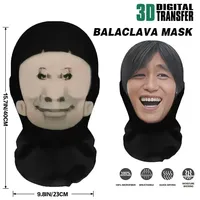 3D sans couture visage imprimé tête écharpe drôle personne célèbre glace soie crème solaire pour Halloween Cosplay fête masques