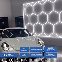 Meilleures ventes de lampes LED hexagonales 2433mm * 4840mm Kit de lumières hexagonales à LED pour garage