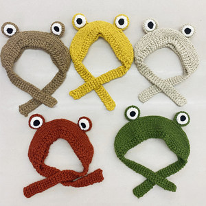 Winter Cute Frog <b>Beanie</b> Hat Fluffy Cable Knitted <b>Beanies</b> With Earflap Knit Frog Headband Caps <b>Slouchy</b> Warm Women Knit Hats - Product Image 6