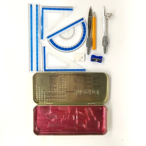 Lot de 9 kits de papeterie mathématique en métal Super Marshal de qualité supérieure en boîte métallique pour la vente en gros - Product Image 2