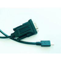 Cable adaptador de serie macho DB9 de 9 pines micro USB de 5 pies para Windows Mac OS Linux FTDI Chipset