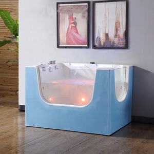 Usmilepet อ่างอาบน้ำทำความสะอาดอ่างอาบน้ำสปาสัตว์เลี้ยงทำจากอะคริลิคสำหรับสุนัขขนาดใหญ่ขนาดกลาง - Product Image 3