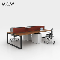 Bureau de vente directe d'usine de M & W table modulaire style simple mobilier de bureau de poste de travail officiel