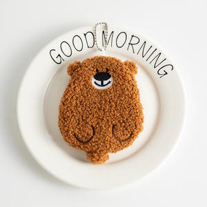 Monedero Portátil Personalizado, Bolsa para Llaves, Bolsa para Excrementos de Perro, Peluche de Osito, Colgante Bonito con Cierre de Cremallera - Product Image 1