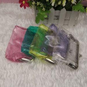 Monedero Pequeño Multiusos Impermeable, Bolsa Cosmética Transparente con Cierre de Beso de PVC para Lápiz Labial - Product Image 4