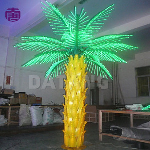 Sturdy Led Coconut Palm <b>Tree</b> <b>Light</b> Attractive Tropical Decor For Backyard Hotel Outdoor Party Illumination For Sale - Product Image 2