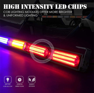 ไฟสโตรบแบบไล่ระดับ 36 นิ้ว 8 COB LED สำหรับรถออฟโรด ไฟท้ายกระพริบเพื่อความปลอดภัย พร้อมไฟเบรก ไฟถอยหลัง และไฟเลี้ยว สำหรับรถ UTV ATV Polaris RZR - Product Image 4