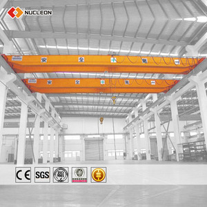 Carroponte a trave singola da 3 tonnellate ~ 10 tonnellate con paranco a fune utilizzato per il sollevamento in officina - Product Image 1