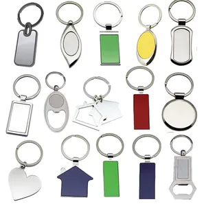 Keychain Metal Plate Stainless Steel Car Keychain Hanging Metal Dog Heart Keychain Stainless Steel Flashlight Key Ring
