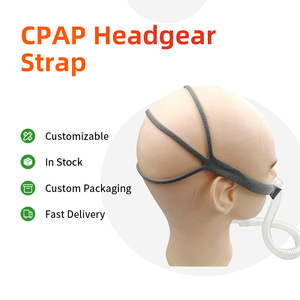 Bande élastique de remplacement pour serre-tête de machine respiratoire P10, pour <span class=keywords><strong>masque</strong></span> CPAP nasal à coussinets <span class=keywords><strong>Resmed</strong></span> <span class=keywords><strong>Airfit</strong></span> P10, couleur bleu/gris - Product Image 1