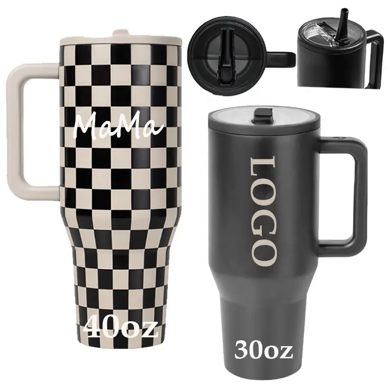 2024 Hot Selling Spill Proof 40 oz Tumbler No Leak Hydration travelers With Straw And Handle Double Wall Vacuum Gym Bottle