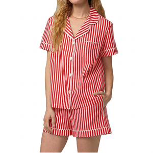 Women <b>Pyjamas</b> Organic Cotton Pajama Set Pure Cotton Women's Sleep Wear Womens Two Piece Sleep Shorts Sets - Product Image 4