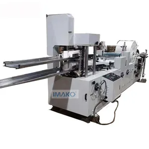 Automatic two stacks paper napkin making machine tissue Cutting machine facial tissue folding manufacturing machine