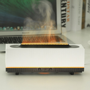 Humidificateur à flamme 3D rayé Yx 2200, diffuseur d'aromathérapie 0,5 L, utilisation sur le bureau, intérieur, avec fonction minuterie - Product Image 3