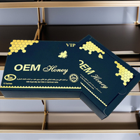 OEM Etumax Miel Sachets 3D Carte Lenticulaire Présentoir Papier Matériel Mat Laminage Impression Manipulation