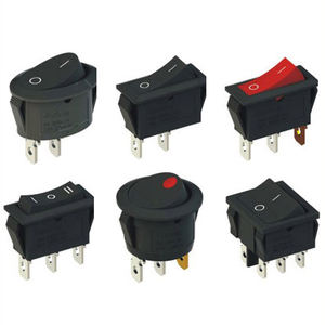 <span class=keywords><strong>One</strong></span>-Stop Aankoopondersteuning Aanpassing Rode Bootvorm Schakelaar 3pin Aan Uit Op 2pin Aan Uit Ronde Tuimelschakelaar - Product Image 2