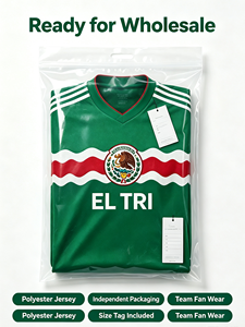Camiseta de Fútbol de México <span class=keywords><strong>El</strong></span> Tri, Jersey Nacional de Poliéster de Secado Rápido, Uniforme Personalizado con Estampado, Ropa Deportiva para Fanáticos, Hombres y Mujeres - Product Image 5