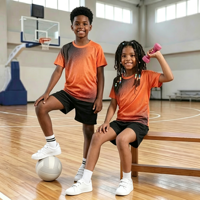 Ensemble de maillots de football personnalisés pour enfants, col en V, manches courtes, maillot et short pour match de football en plein air, tenue d'équipe d'étudiants