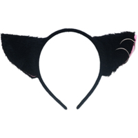 Serre-tête en peluche à oreilles de chat de dessin animé avec clochettes pour fête de carnaval, cosplay et déguisement de fille chat