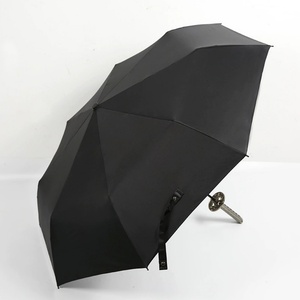 Chami Creative New Modern Three-Fold Black Sword Polyester 8-Rib Semi-Automatic Folding Travel Business Gifts Sunny <b>Umbrella</b> - Product Image 6