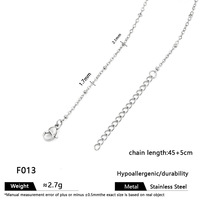 Chaîne de collier en acier inoxydable plaqué or 18 carats PVD de haute qualité, anti-ternissement, pour la fabrication de bijoux DIY, vente en gros