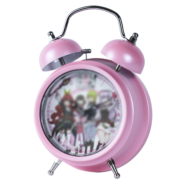 นาฬิกาปลุกของขวัญโลหะสีชมพู