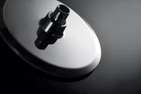 Pommeau de douche à effet pluie rond en nickel brossé de 8.5 pouces à grand panneau de taille personnalisée