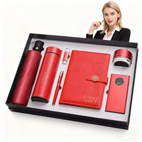 Nouvelle conception 2025 – Coffret cadeau d'affaires de luxe personnalisé avec logo : Thermos, carnet, stylo, parapluie, clé USB – Idéal pour la fête des pères