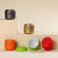 Cajas de Metal portátiles para té, café, hierbas, dulces, chocolates, azúcares, especias, almacenamiento de hojalata, contenedores de lata para almacenamiento de alimentos