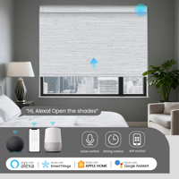 Stores à enroulement motorisés occultants électriques sans perçage ni outils, compatibles Zigbee Alexa Tuya Wifi Matter, personnalisation OEM pour fenêtre