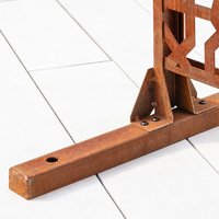 Paravent en métal, écran de séparation en acier galvanisé, pour l'intérieur ou l'extérieur, taille et couleur personnalisées