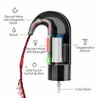 Pompe décanteuse de vin portable rechargeable, distributeur automatique électrique à une touche, aérateur et verseur de vin