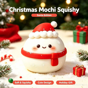 Cadeau de Noël Mochi Squishy Père Noël Grand Cadeau Musical Dessin Animé Anti-Stress à Presser Jouet à Rebond Lent - Product Image 4
