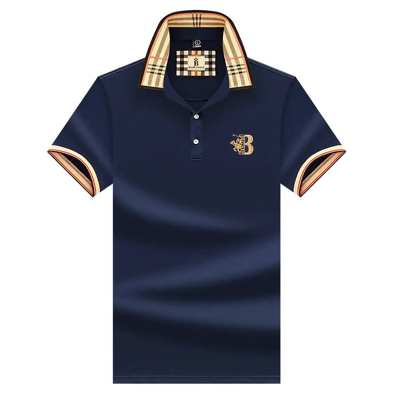 2023 Fábrica al por mayor personalizado bordado empresa uniforme trabajo corporativo Logo Marca Diseño hombres Golf Polo camisa