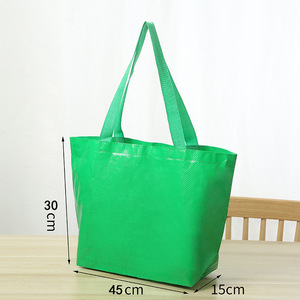 Sac de rangement pliable en PP tissé avec poignées pour l'organisation de la maison et du garage - Compact lorsqu'il est vide, réutilisable, résistant - Product Image 2