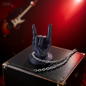 Supporto per Batteria Stampato in 3D con Design a Gesto Roccia |   Design Moderno di Metà Secolo |   Decorazione Dinamica a Tema Musicale Made in China - Product Image 2