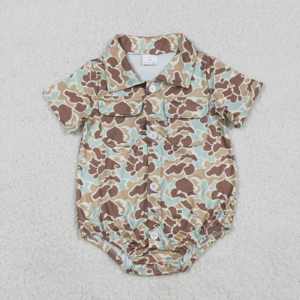Combinaison bébé fille à poches et boutons, camouflage de chasse RTS, 95% coton, vêtements décontractés printemps automne - Product Image 5