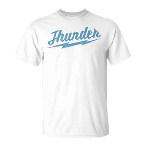 T-shirt de style sportif athlétique vintage Thunder - Product Image 1
